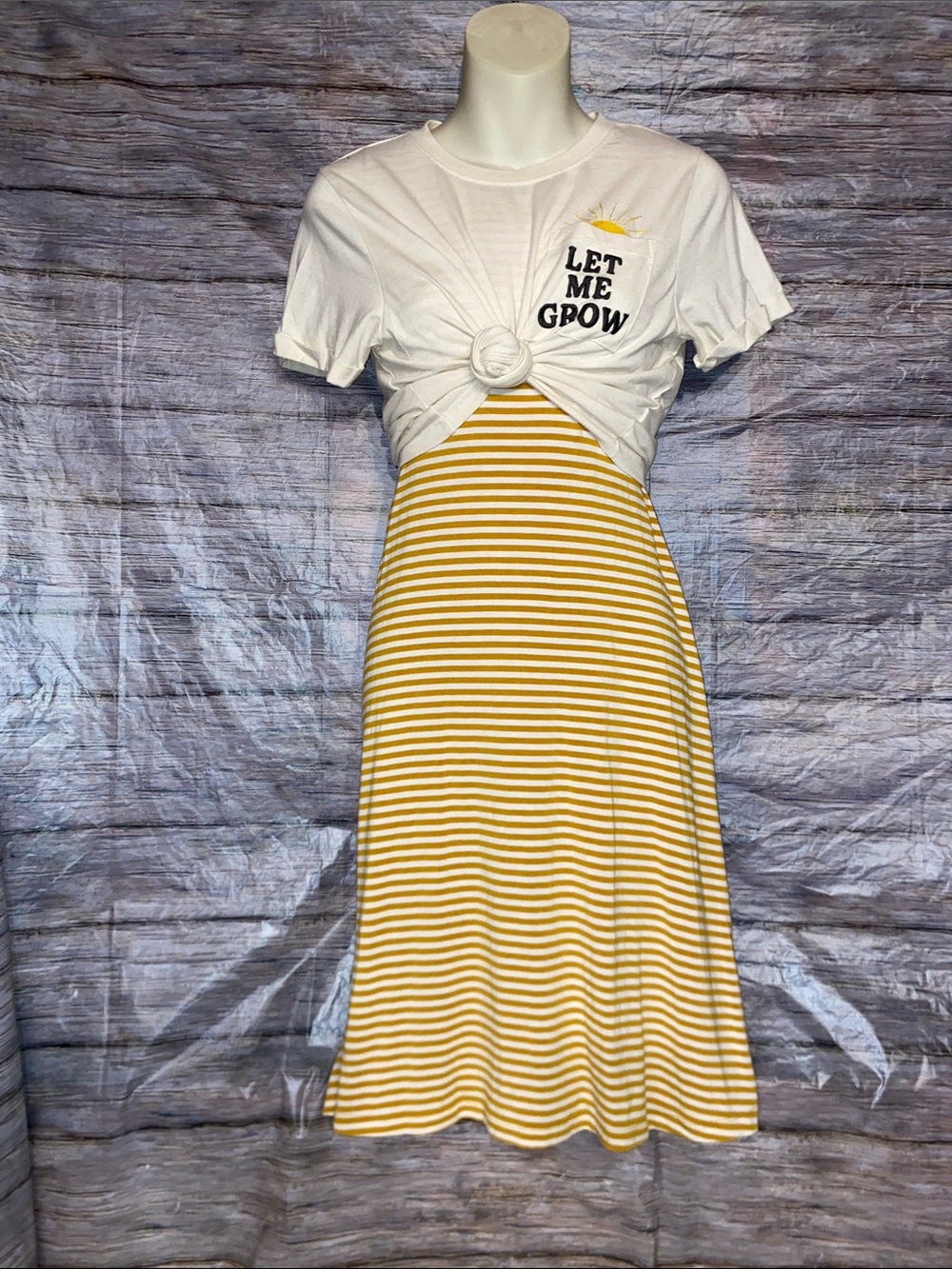 Recycled Threads Short Sleeve Cropped Graphic Tee